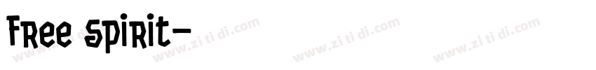 Free spirit字体转换